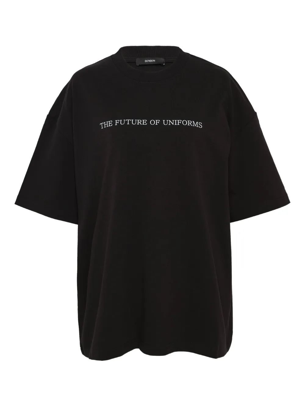 BONBOM camiseta Front Typo & Back Post-It | negro | Image 1