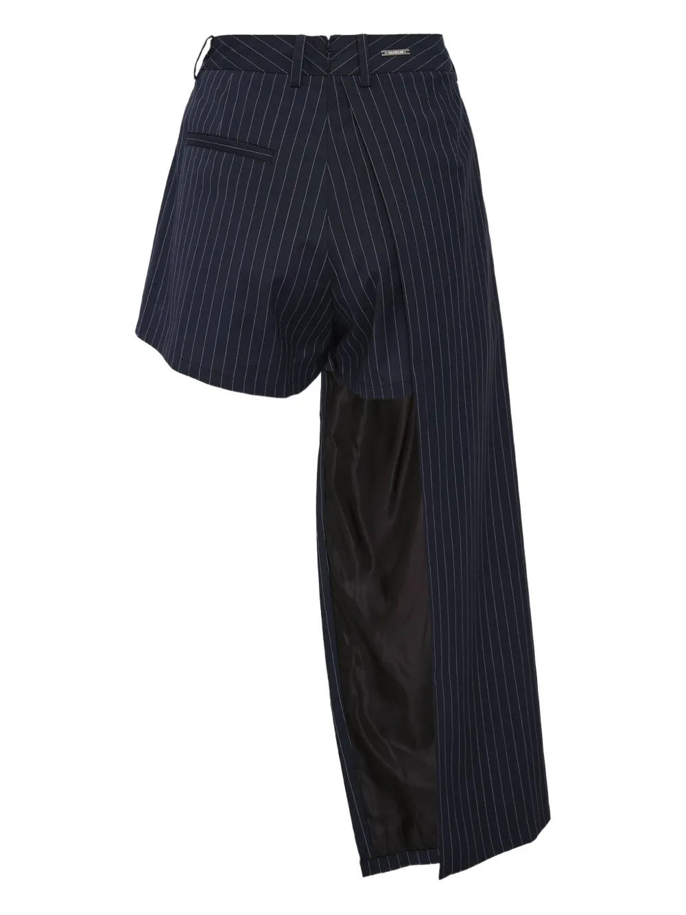 BONBOM sash-detail pinstripe shorts - Blauw