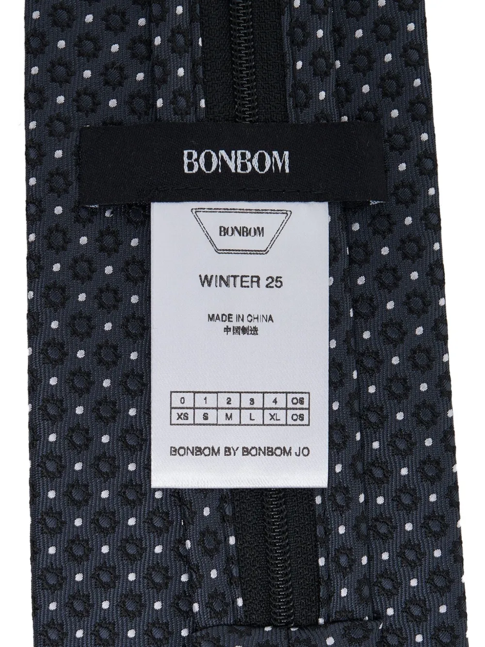 BONBOM jacquard-pattern tie - Grijs