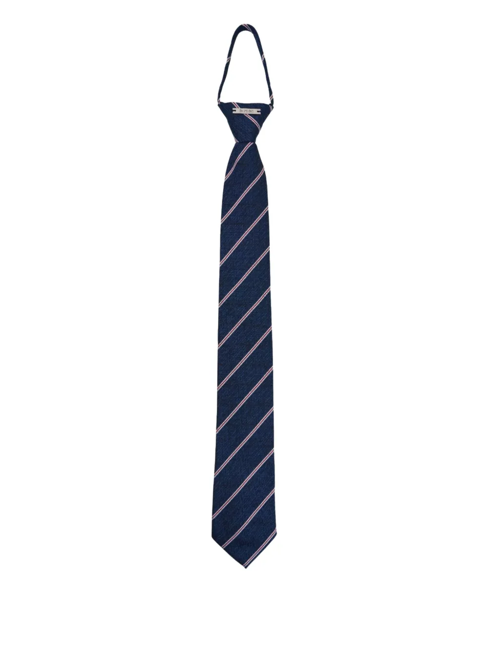 BONBOM logo-plaque striped tie | Blue | Image 1