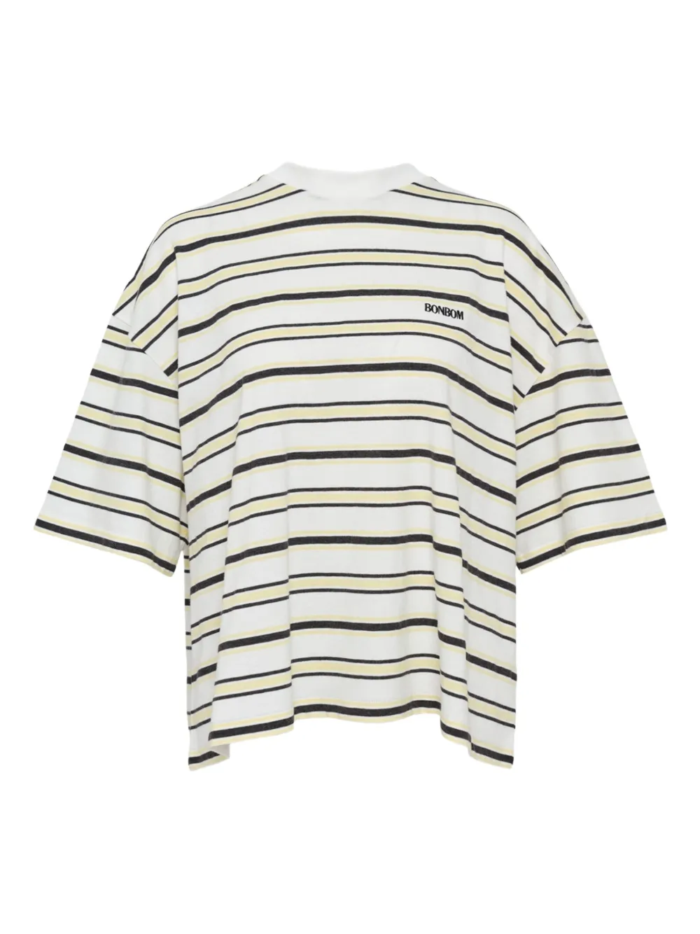 BONBOM half-length sleeves cropped T-shirt - ホワイト