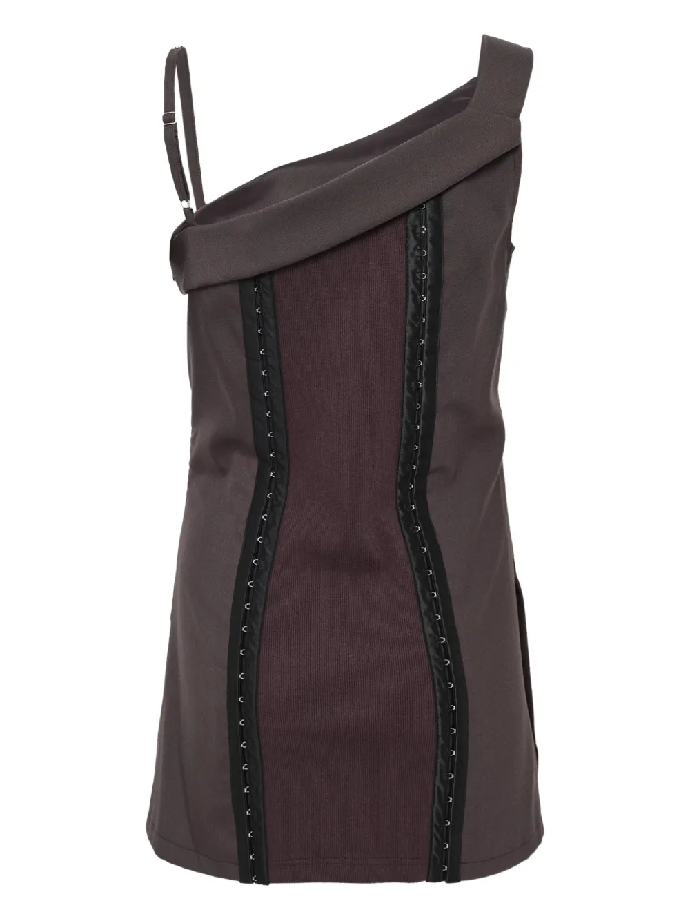 BONBOM asymmetric sleeveless top - Bruin