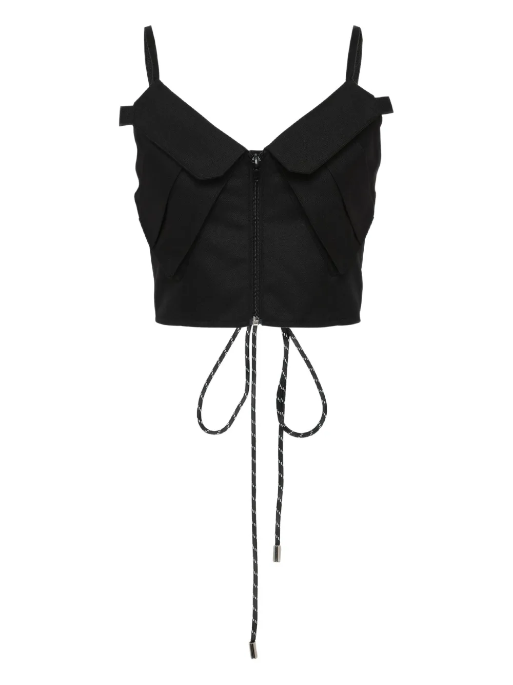 BONBOM cargo-pocket top - ブラック