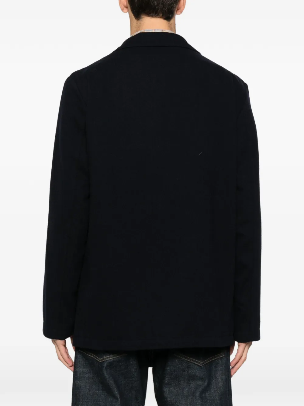 Universal Works textured blazer Blauw