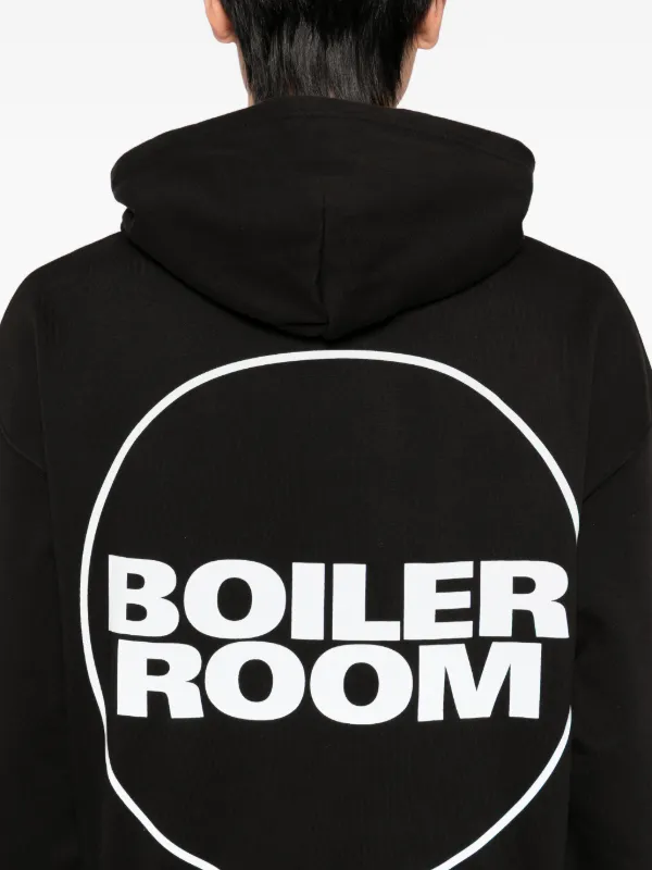 Boiler Room Core Hoodie | Black | FARFETCH CA