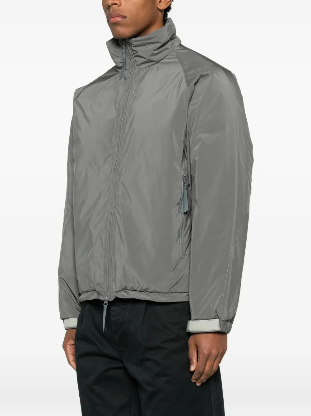 Kaptain Sunshine Zippped-pocket Jacket In Gray