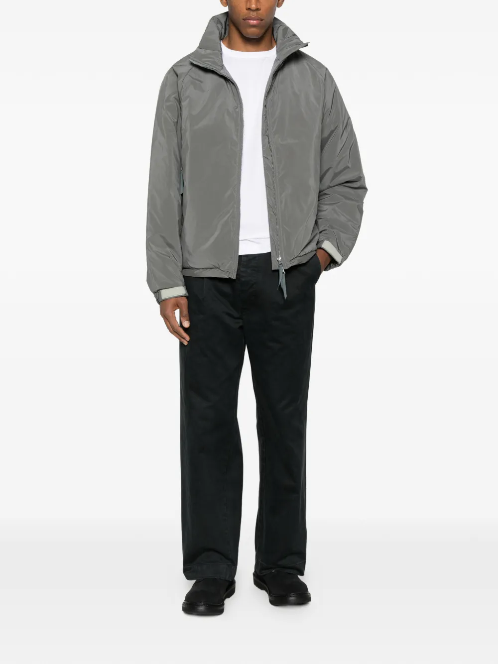 Kaptain Sunshine Zippped-pocket Jacket In Gray