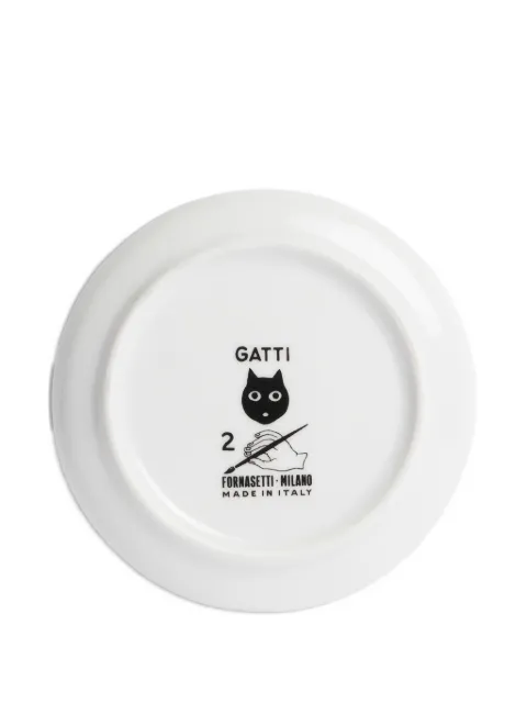 Fornasetti cat-print decorative plate