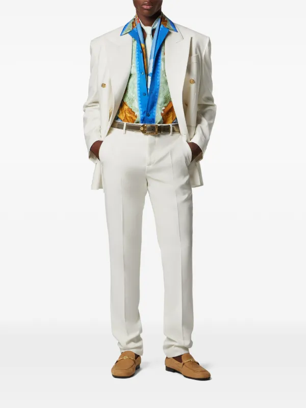 Versace ダブルジャケット | ホワイト | FARFETCH JP
