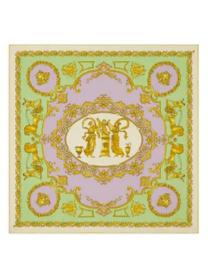 Versace バロッコプリント スカーフ | ブルー | FARFETCH JP