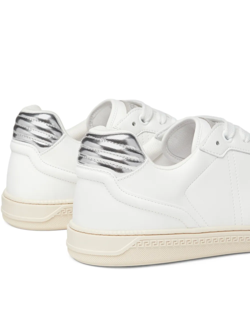 Versace Sneakers met vlakken en Greca-patroon Wit