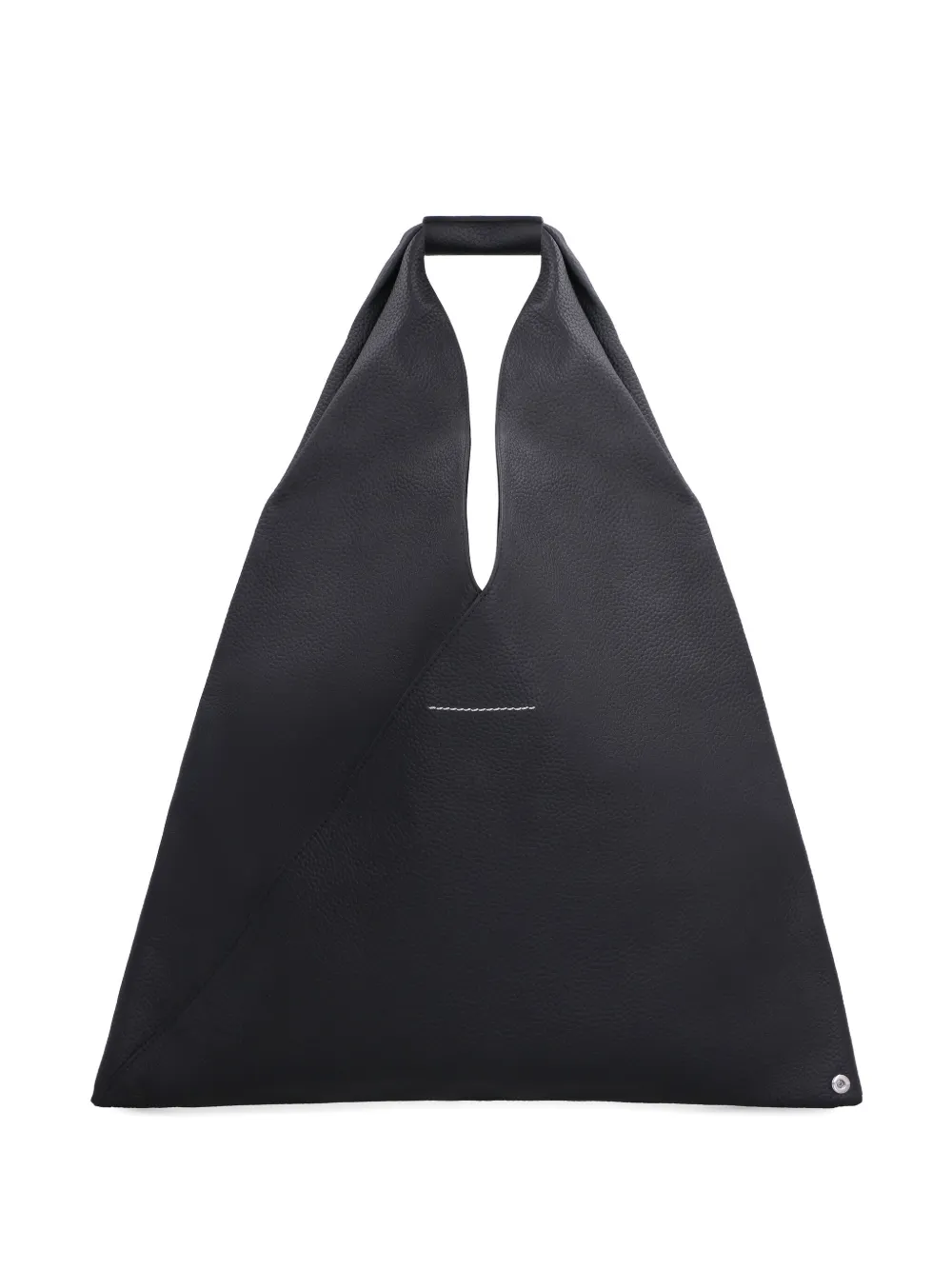 MM6 Maison Margiela Japanese pebbled leather tote - Zwart