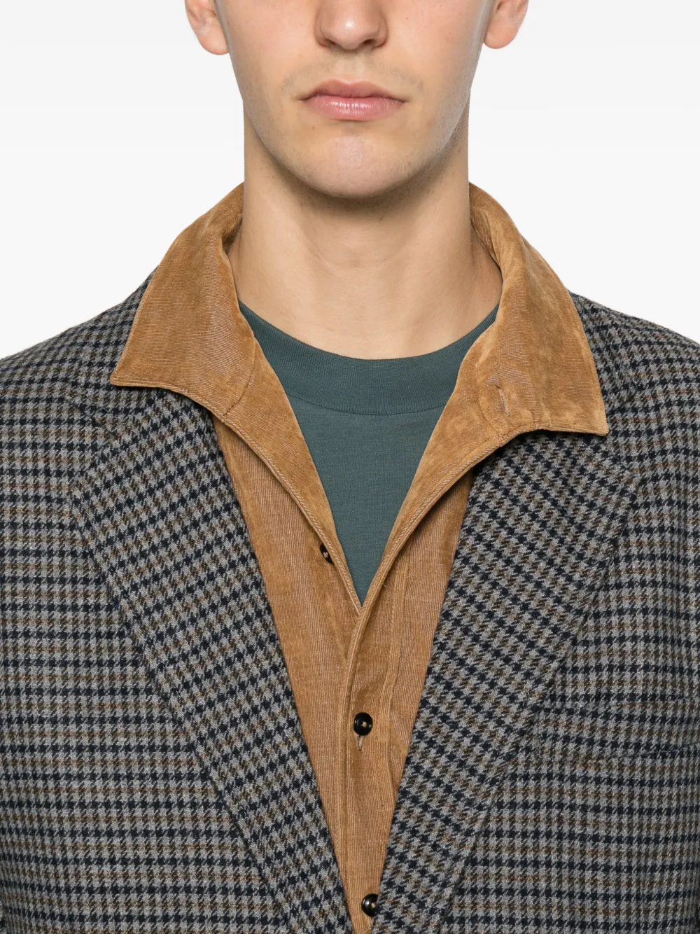 Universal Works Boston Houndstooth Blazer In Gray