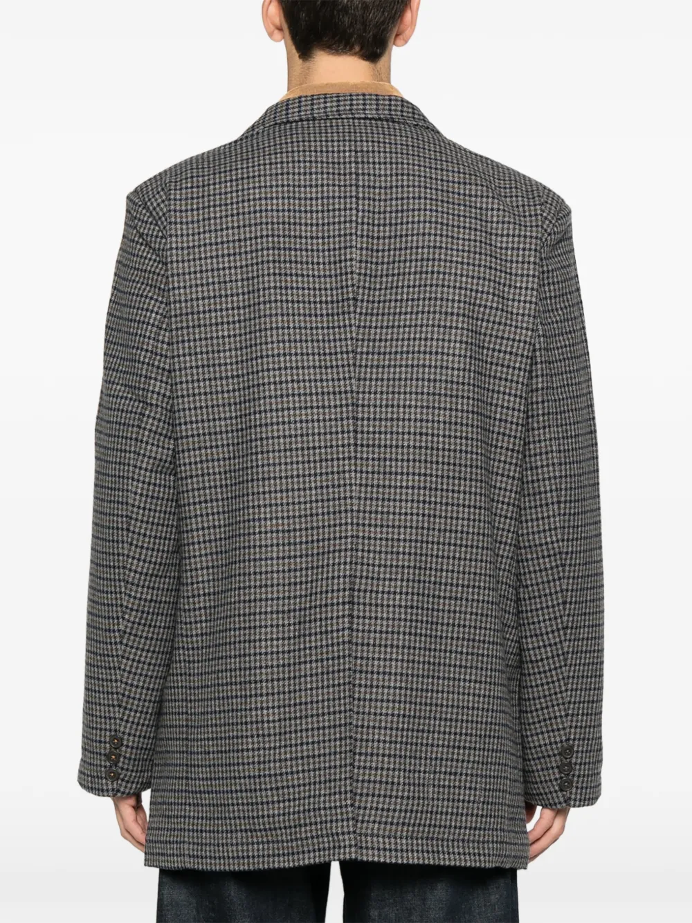 Universal Works Boston Houndstooth Blazer In Gray