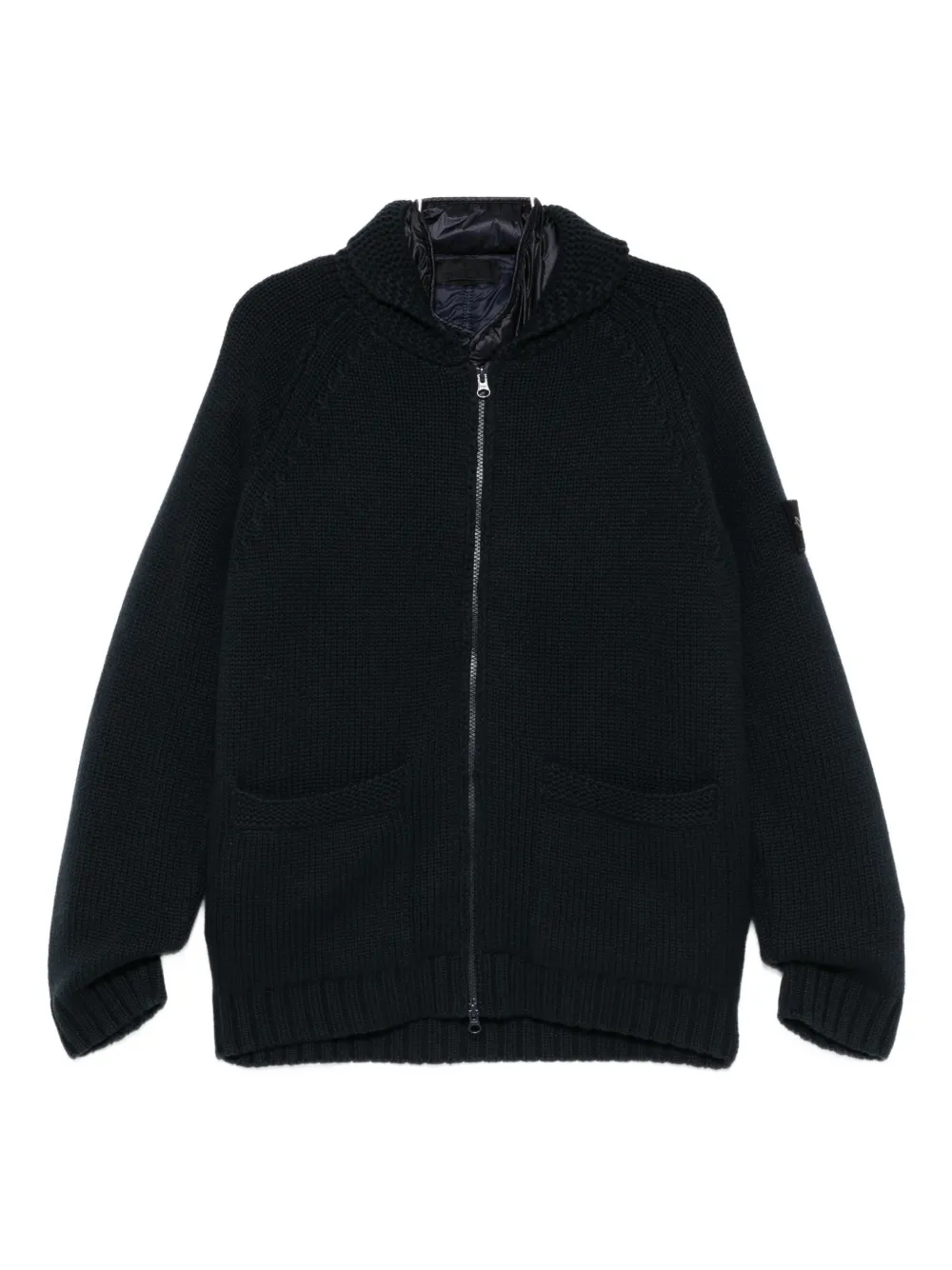 Stone Island zip-up cardigan | Blue | Image 1