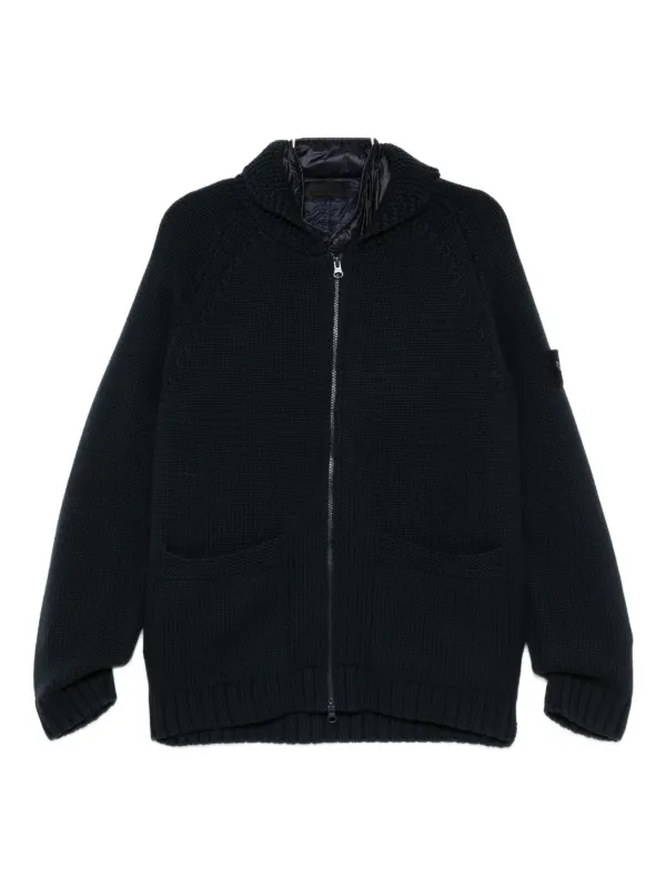Stone Island ジップアップ カーディガン | ブルー | FARFETCH JP