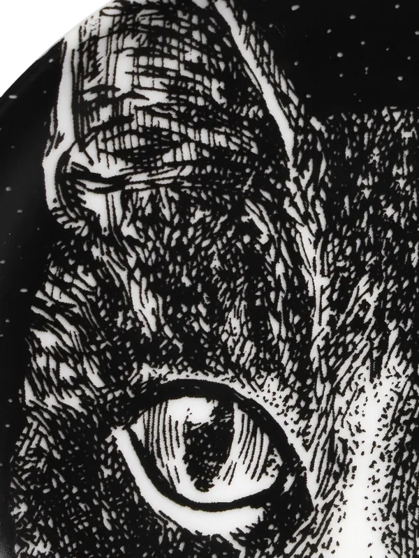Fornasetti cat-print Decorative Plate | Black | FARFETCH