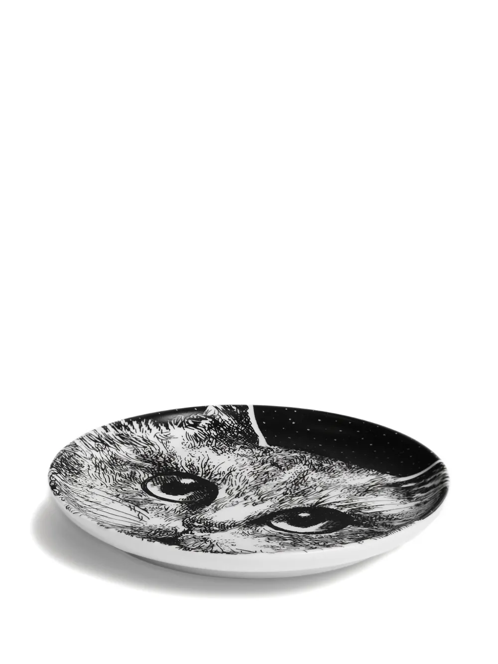 Fornasetti Cat-print Decorative Plate In Multi
