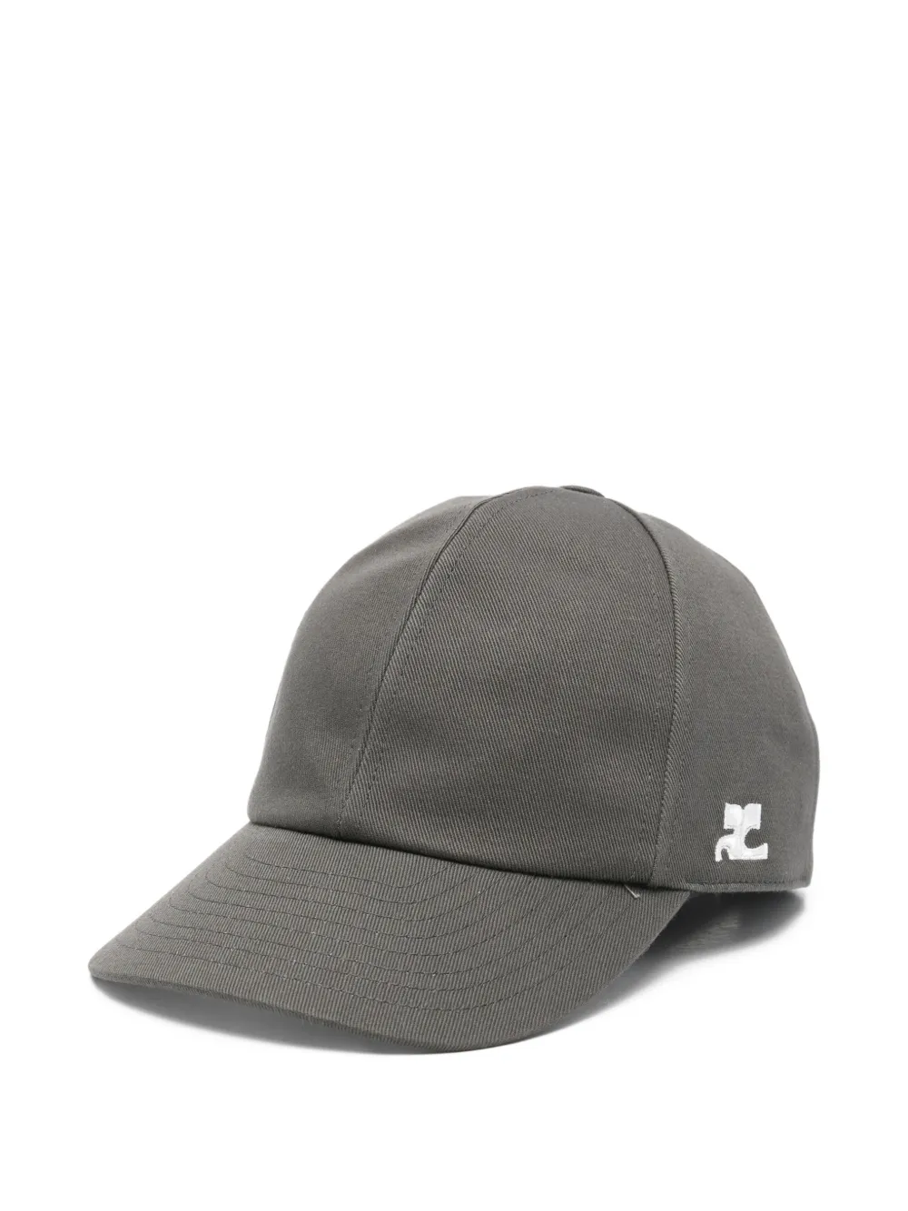 Courrèges Signature Ac Logo-detail Baseball Cap In Gray