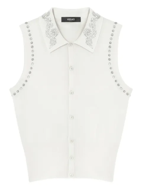 Versace embellished vest