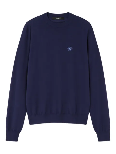 Versace Medusa-embroidered sweater