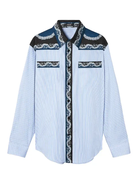 Versace striped-print shirt