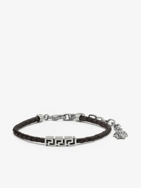 Versace Greca leather bracelet