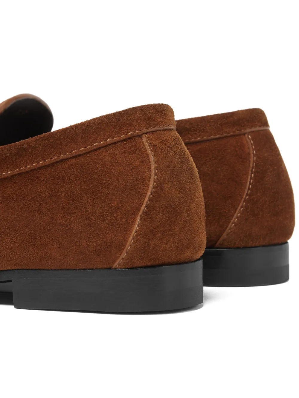 Versace Medusa leren loafers Bruin