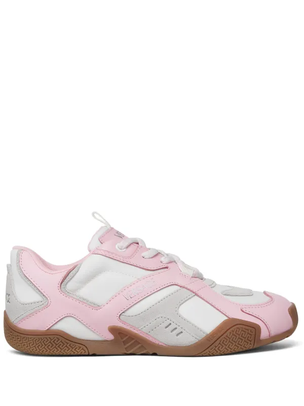 Versace Galaxia Leather Sneakers in Pink