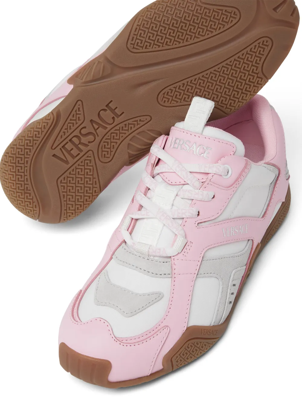 Versace Galaxia Logo Sneakers In Pink