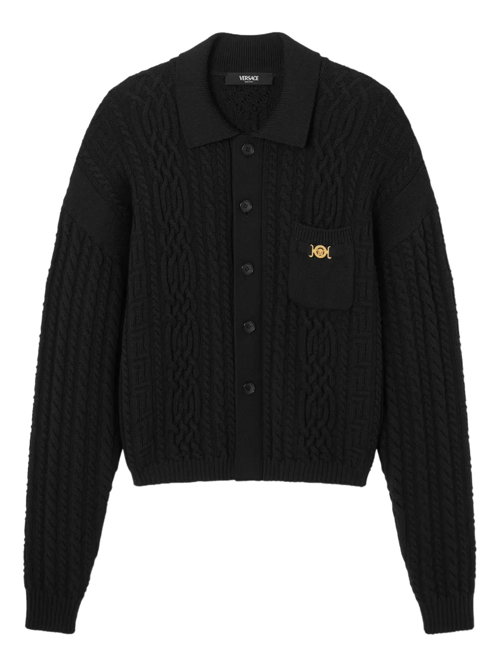 Versace wool cardigan | Black | Image 1