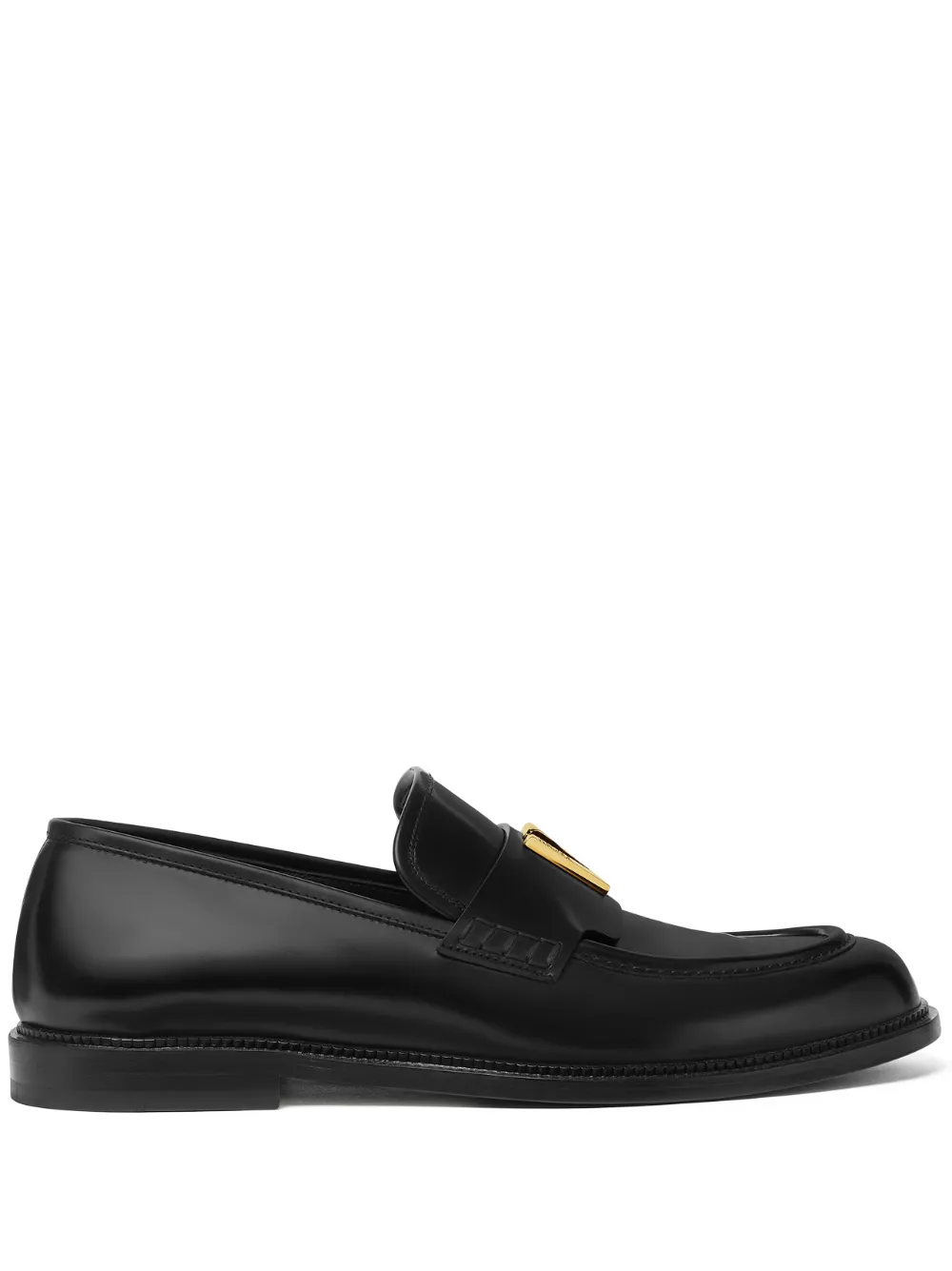 Versace logo-plaque loafers | Black | Image 1
