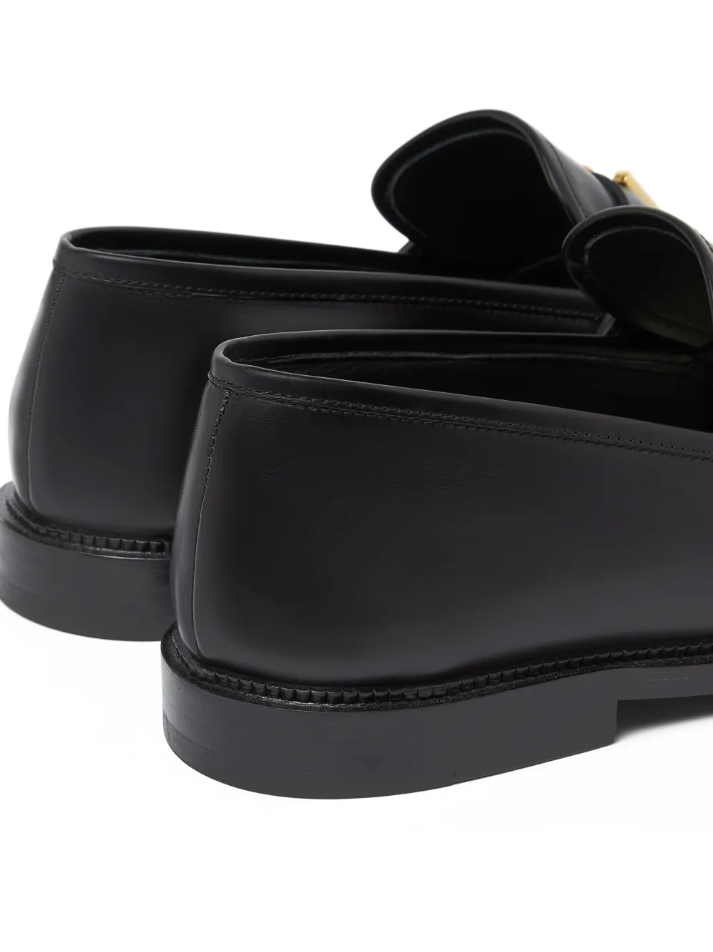 Versace Loafers met logoplakkaat - Zwart