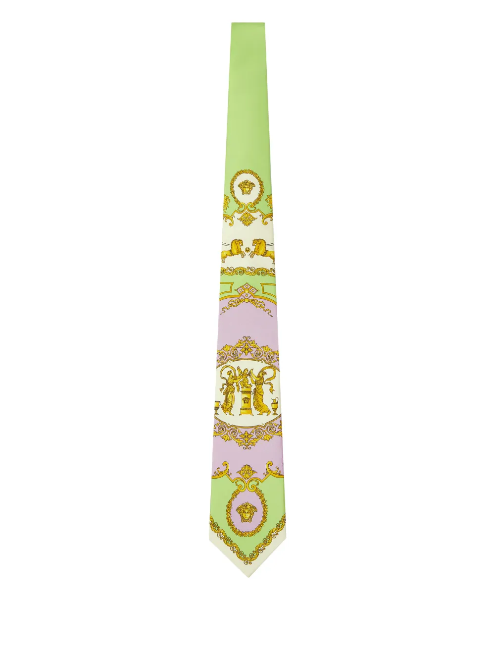 Versace printed silk tie | verde | Image 1