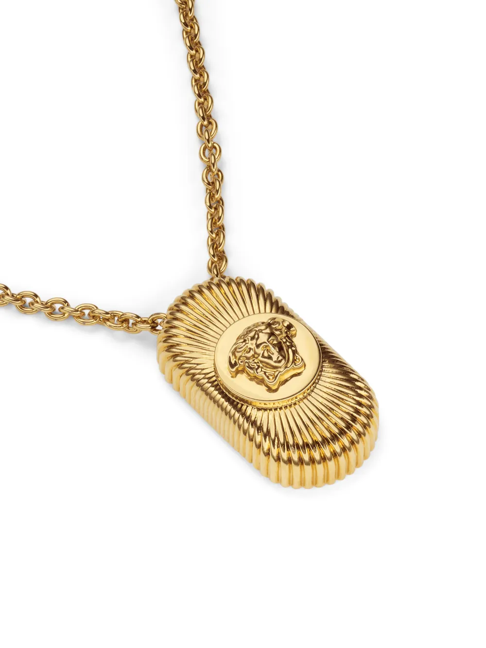 Versace Medusa-pendant Necklace In Gold