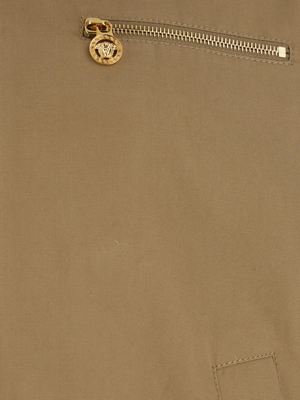 Versace Chest-pocket Cotton Jacket - Brown 