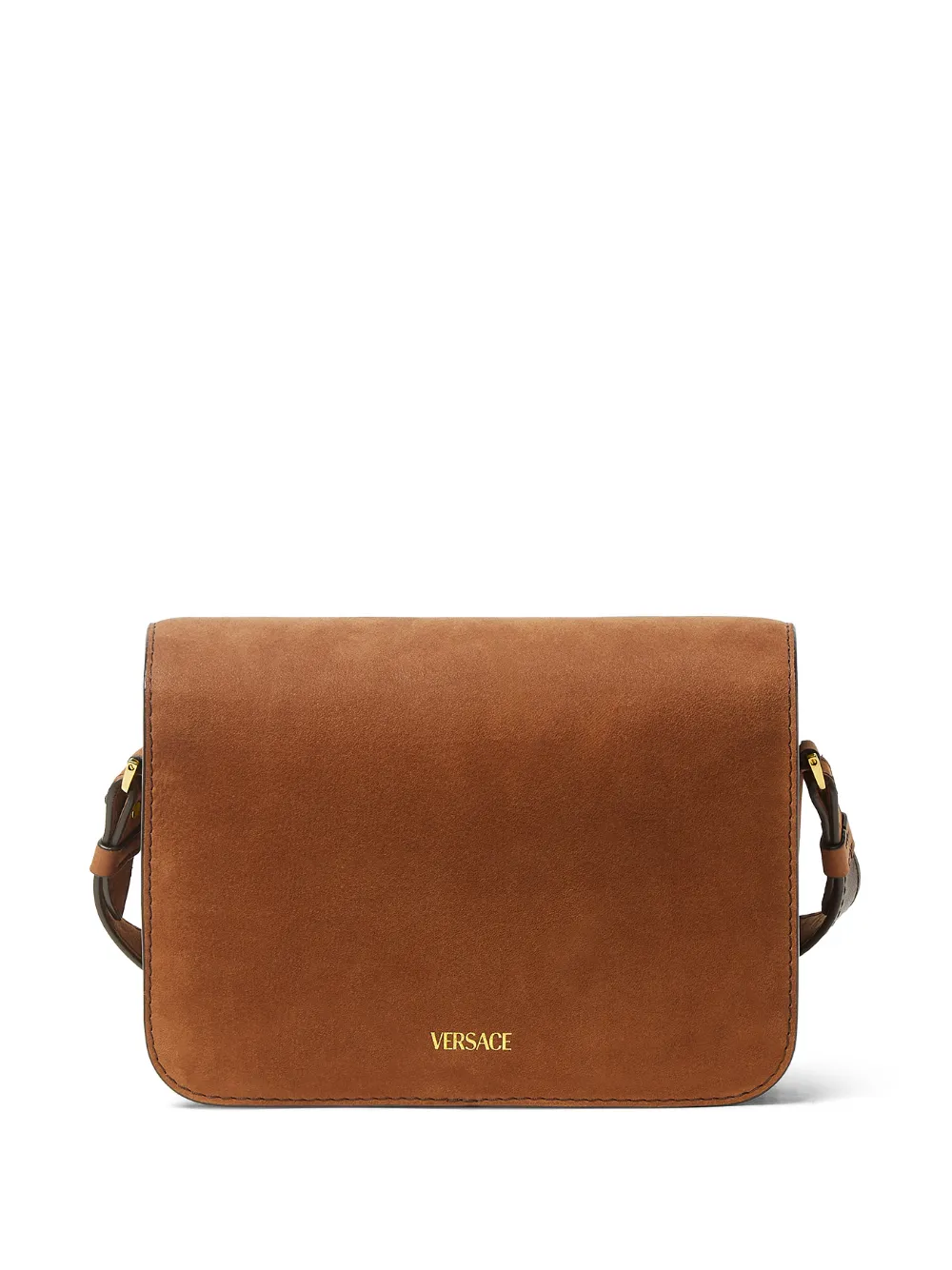 Versace Leren schoudertas Bruin