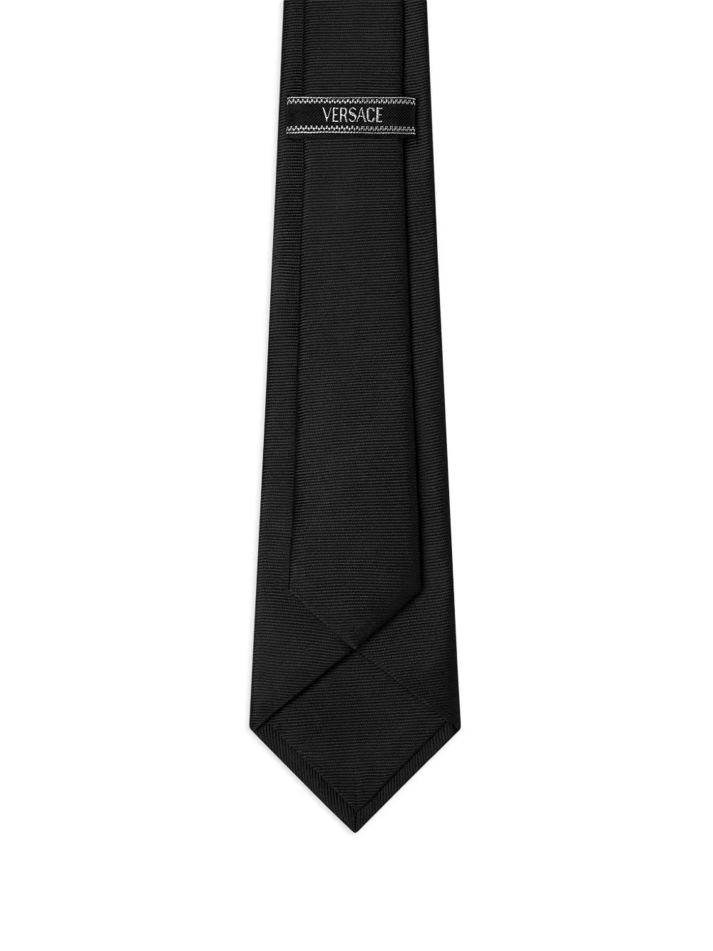 Versace Zijden stropdas met Medusa patroon - Zwart