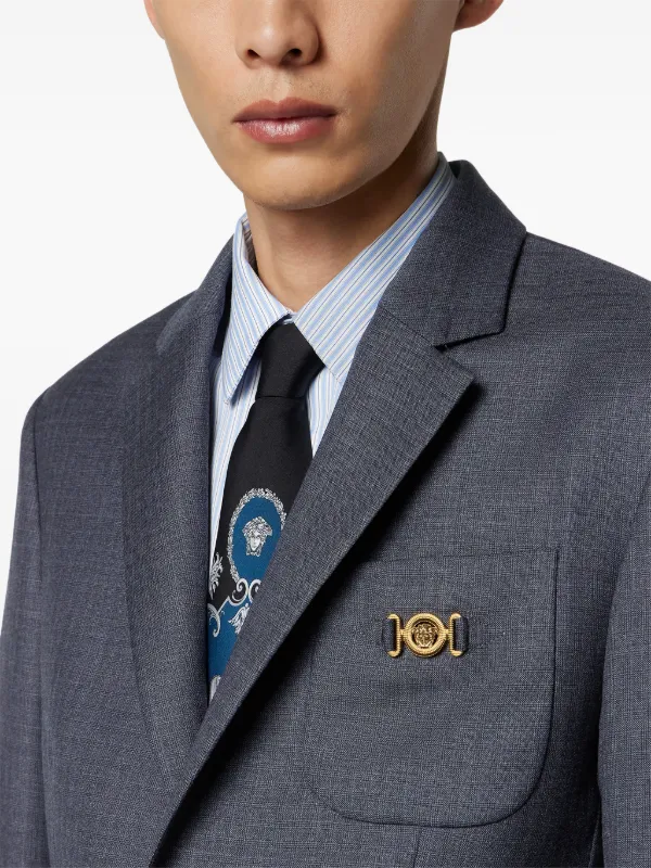 C*様 7/20終了 Gianni Versace ジャケット チェック グレー Versace チェック ジャケット | グレー | FARFETCH JP