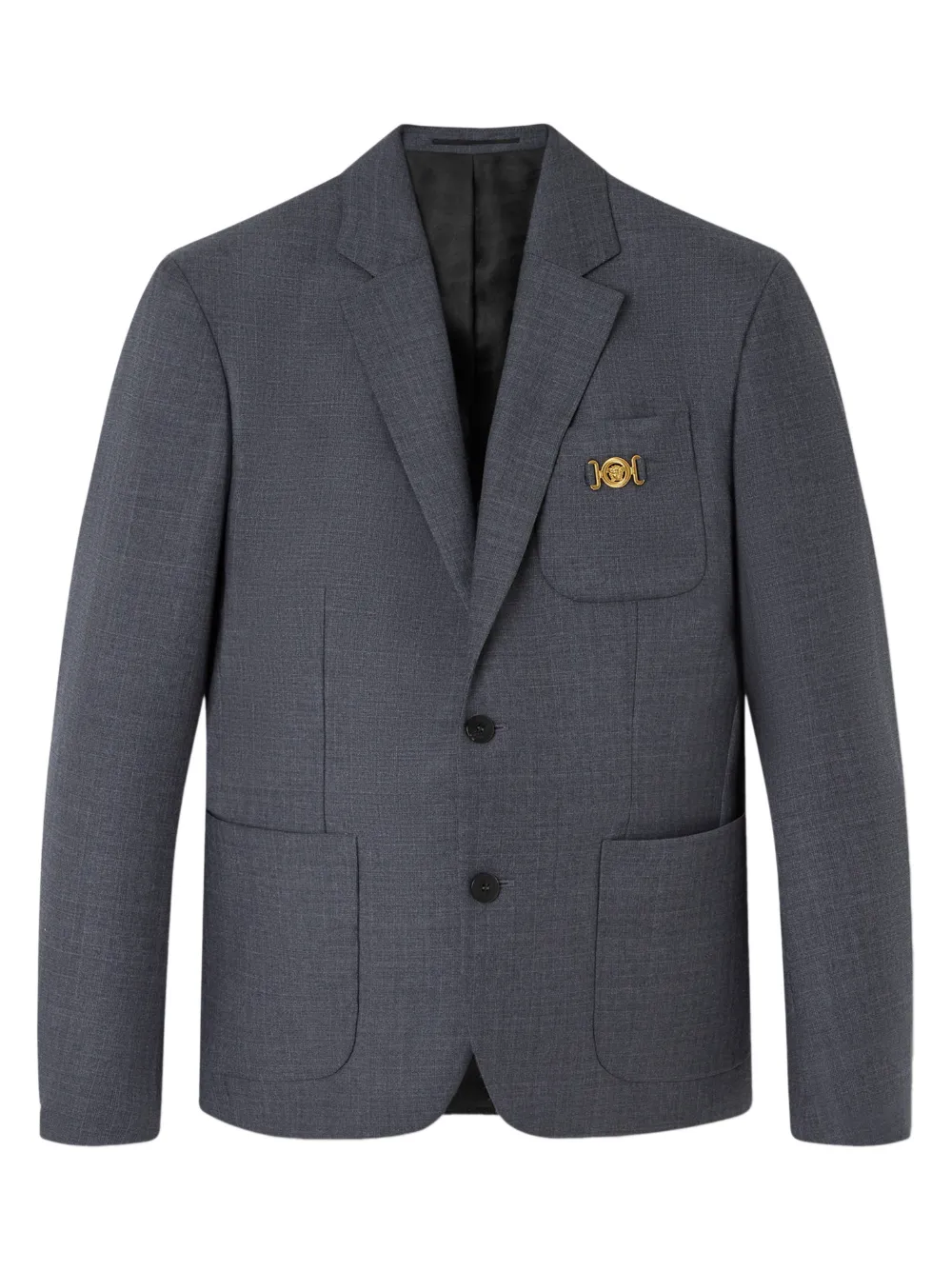 Versace Blazer a quadri - Grigio
