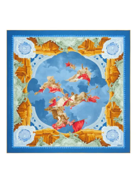 Versace printed silk scarf