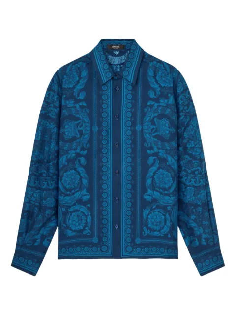 Versace Barocco-print buttoned shirt