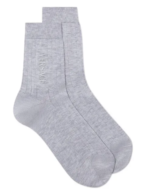 Versace ribbed logo socks