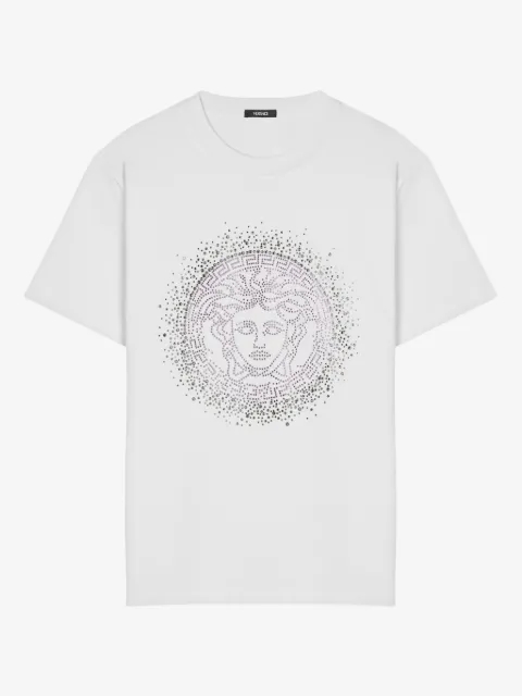 Versace embellished cotton-jersey T-shirt