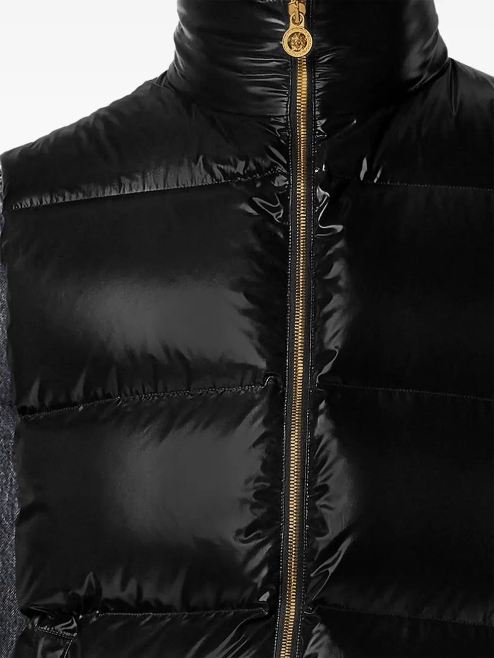 Versace Gewatteerd jack Zwart