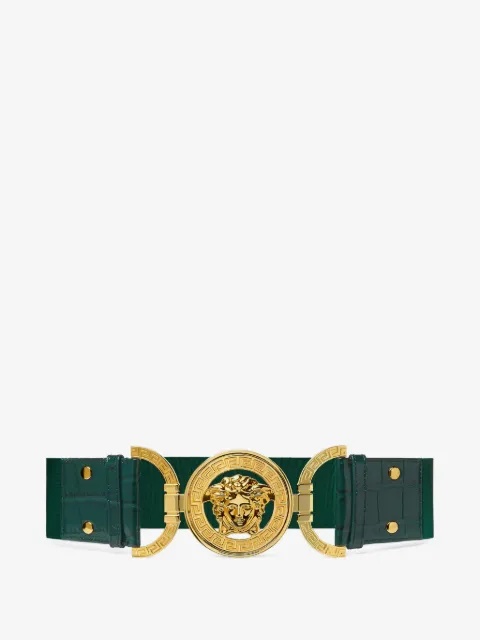 Versace Medusa '95 croc-effect belt 6 cm