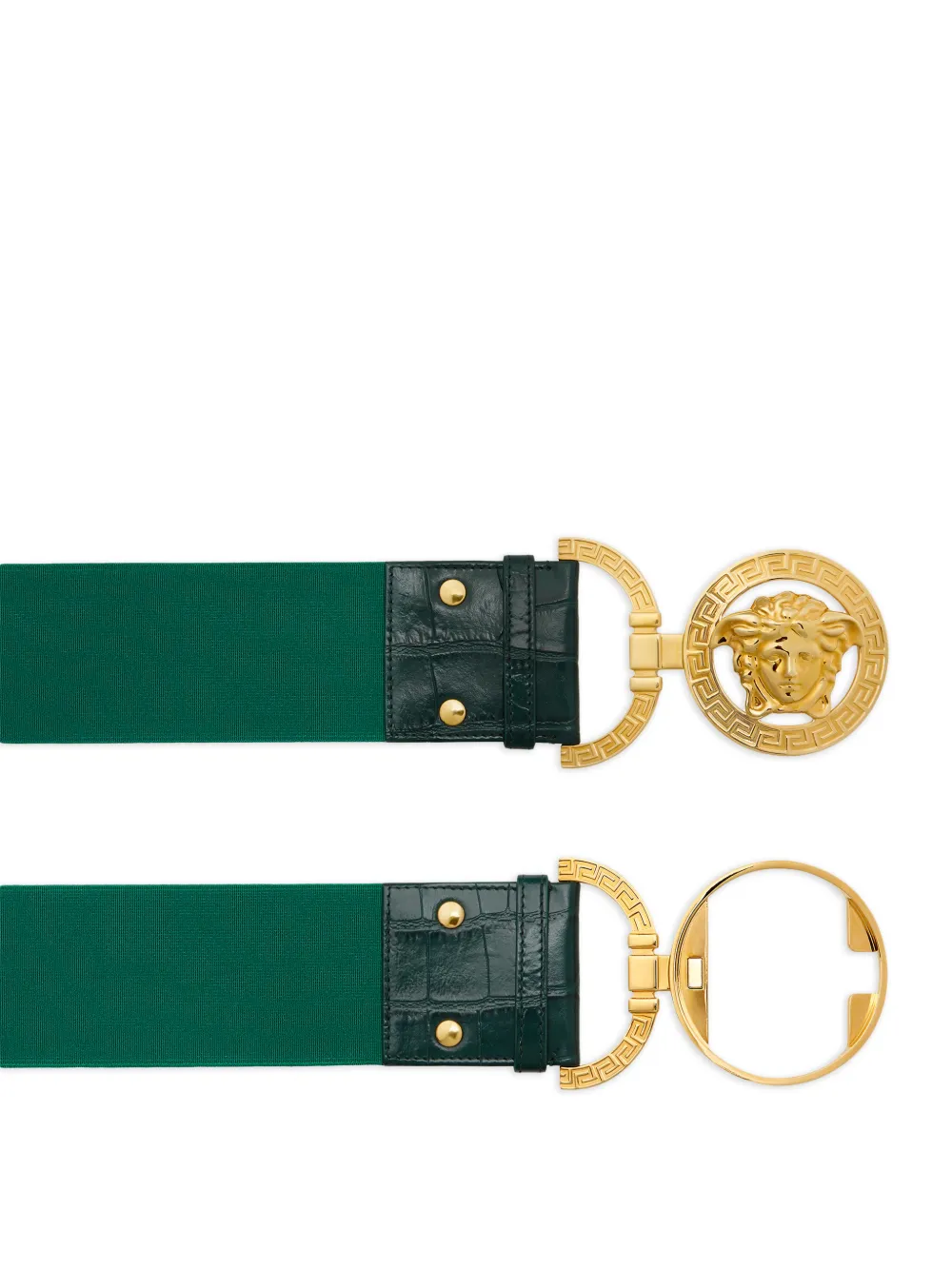 Versace Riem met Medusa-gesp - Groen