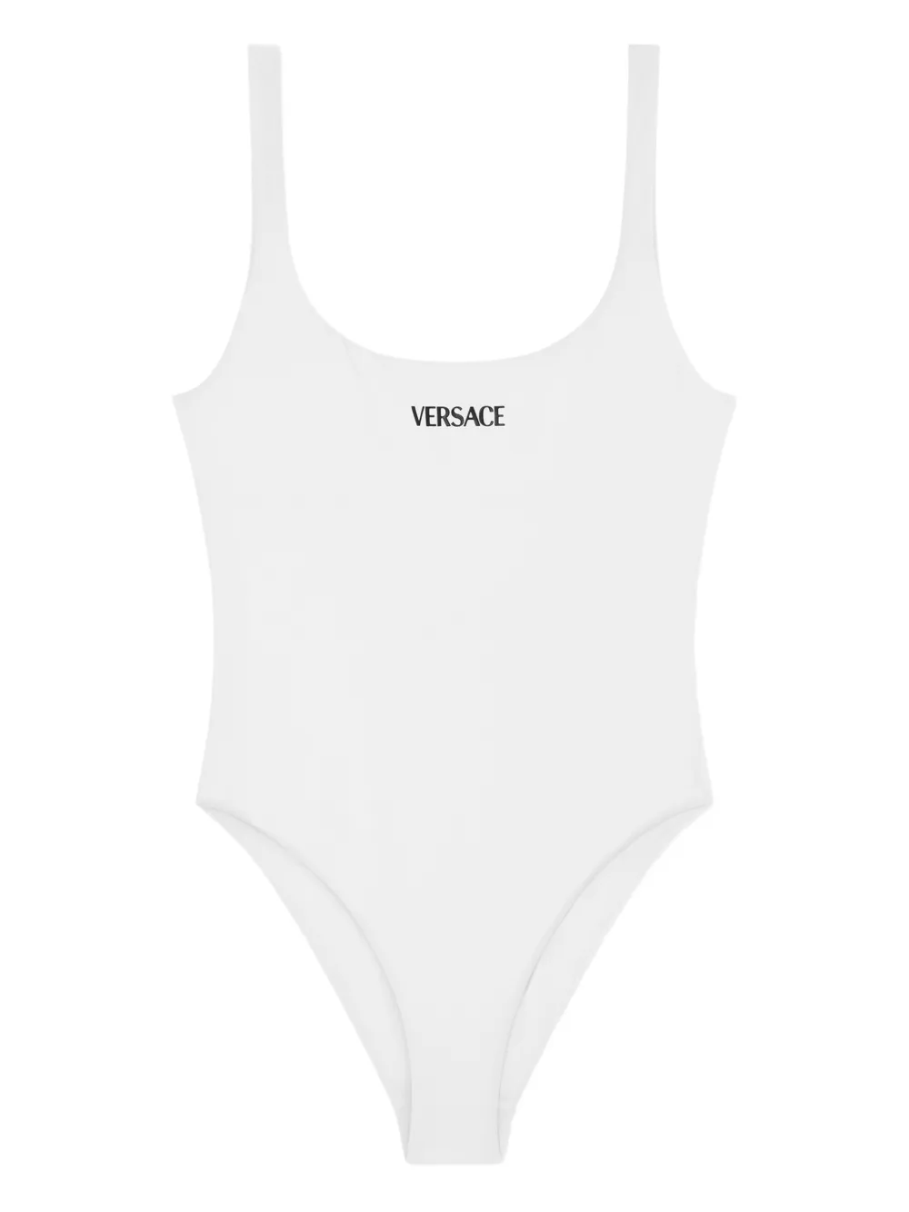 Versace Costume da bagno con logo - Bianco