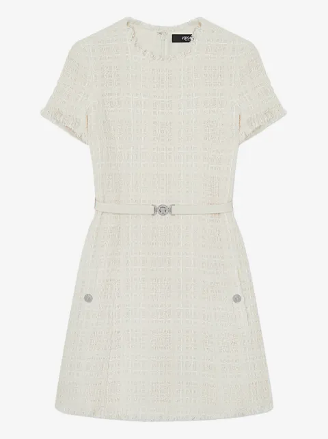 Versace tweed cotton mini dress