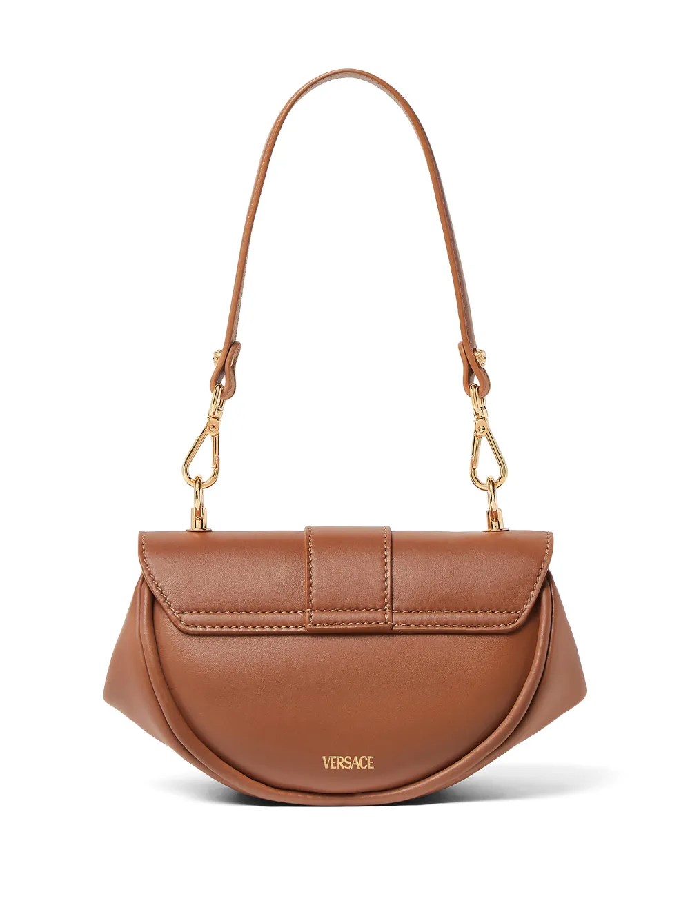  Versace Small Virtus Shoulder Bag - Brown 
